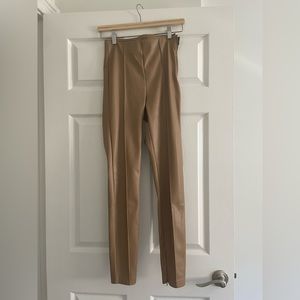 Zara High- Waisted Faux Leather Leggings